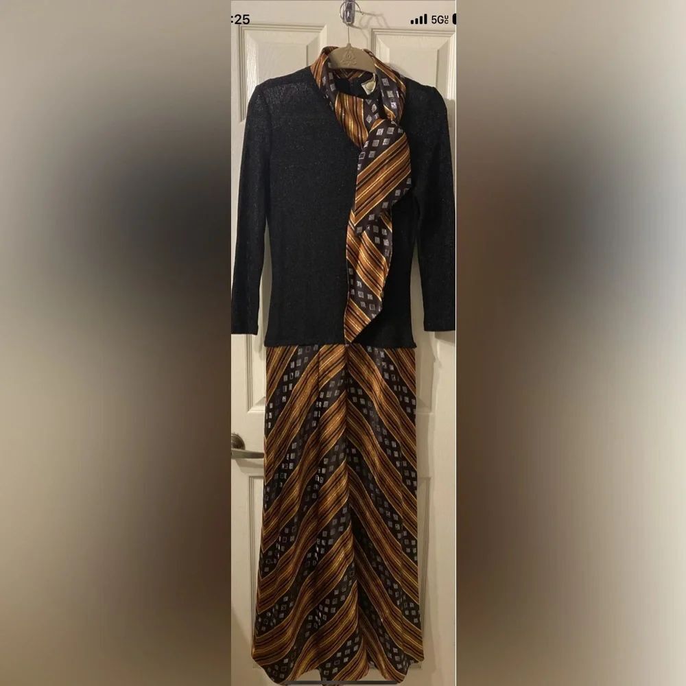Vintage Pat Richards multicolor dress - Picture 1 of 3